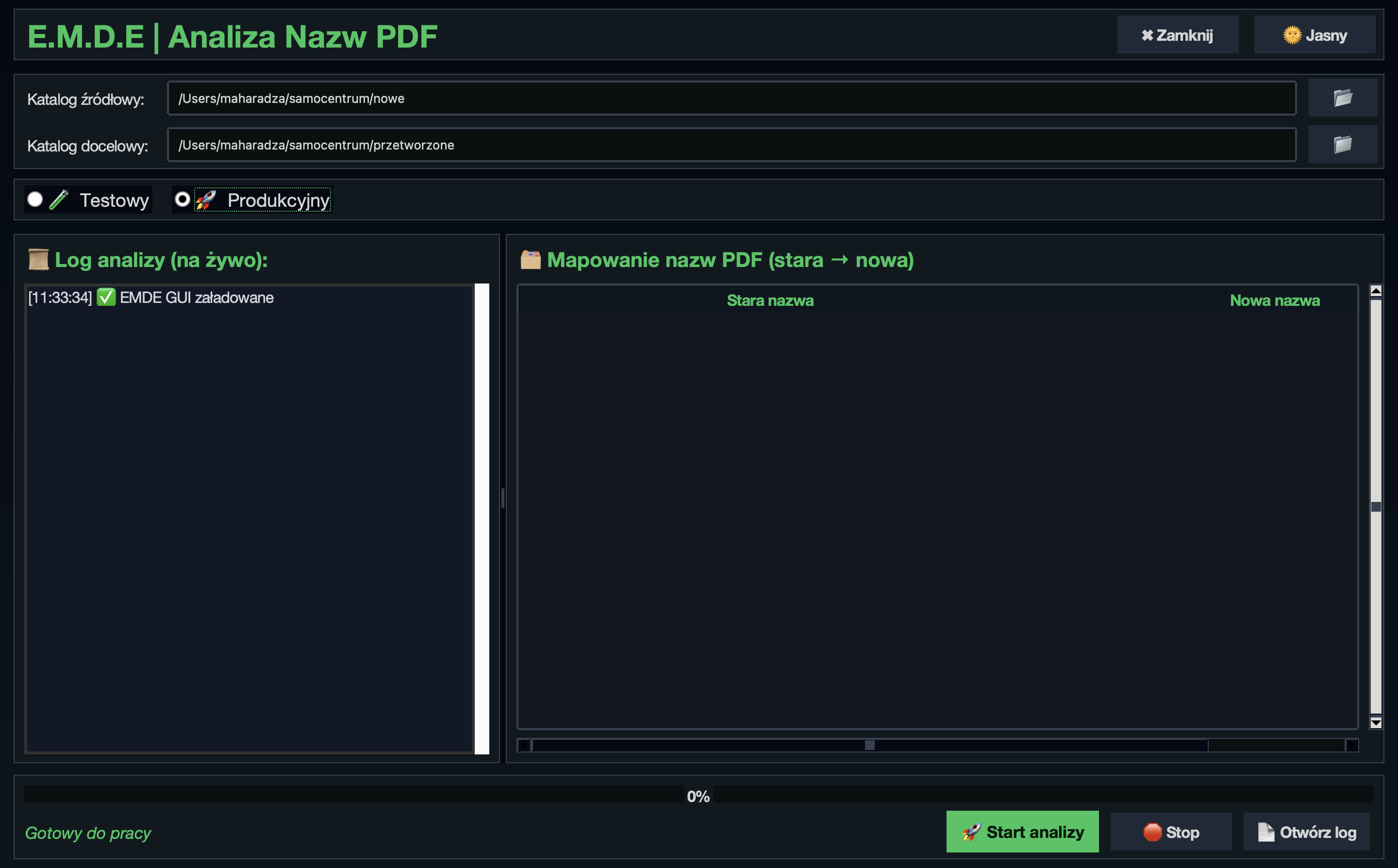 Organizer Nazw Dokumentów – podgląd
